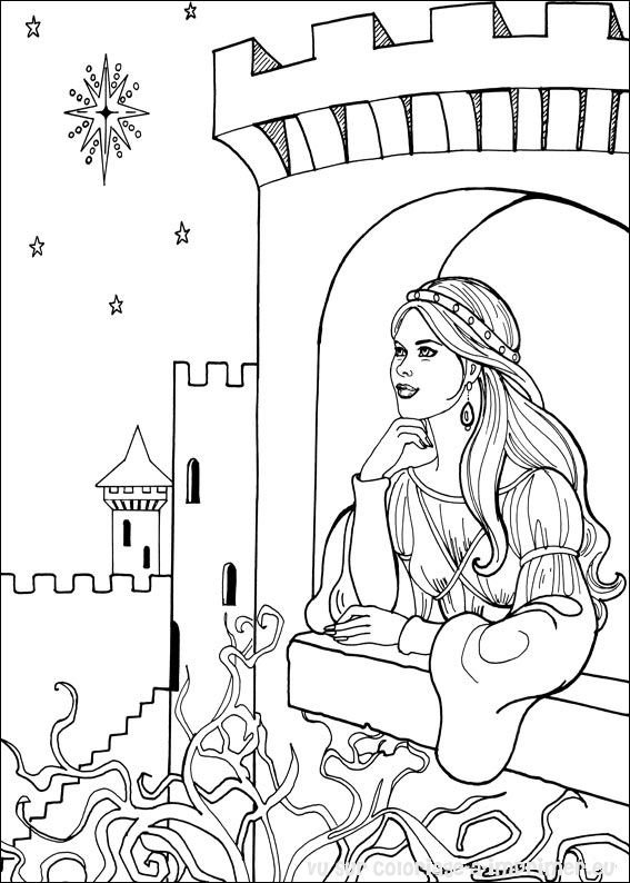 Página para colorir: Princesa (Personagens) #85229 - Páginas para Colorir Imprimíveis Gratuitamente