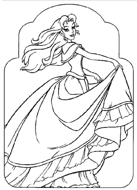 Página para colorir: Princesa (Personagens) #85313 - Páginas para Colorir Imprimíveis Gratuitamente