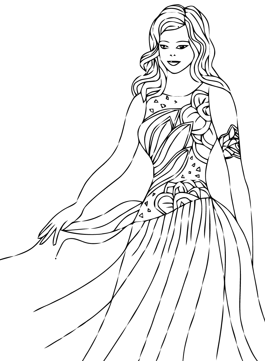 Página para colorir: Princesa (Personagens) #85335 - Páginas para Colorir Imprimíveis Gratuitamente