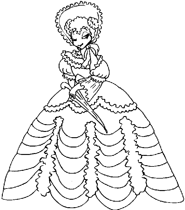 Página para colorir: Princesa (Personagens) #85350 - Páginas para Colorir Imprimíveis Gratuitamente