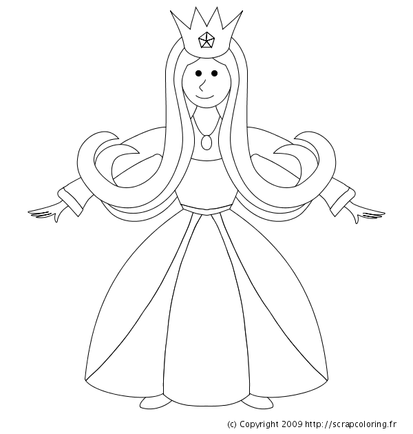 Página para colorir: Princesa (Personagens) #85374 - Páginas para Colorir Imprimíveis Gratuitamente