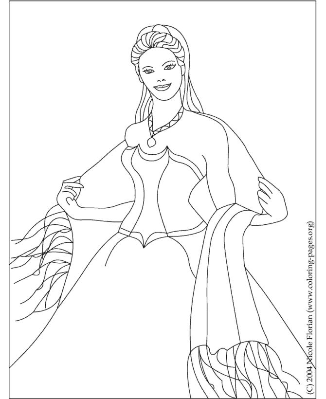 Página para colorir: Princesa (Personagens) #85449 - Páginas para Colorir Imprimíveis Gratuitamente