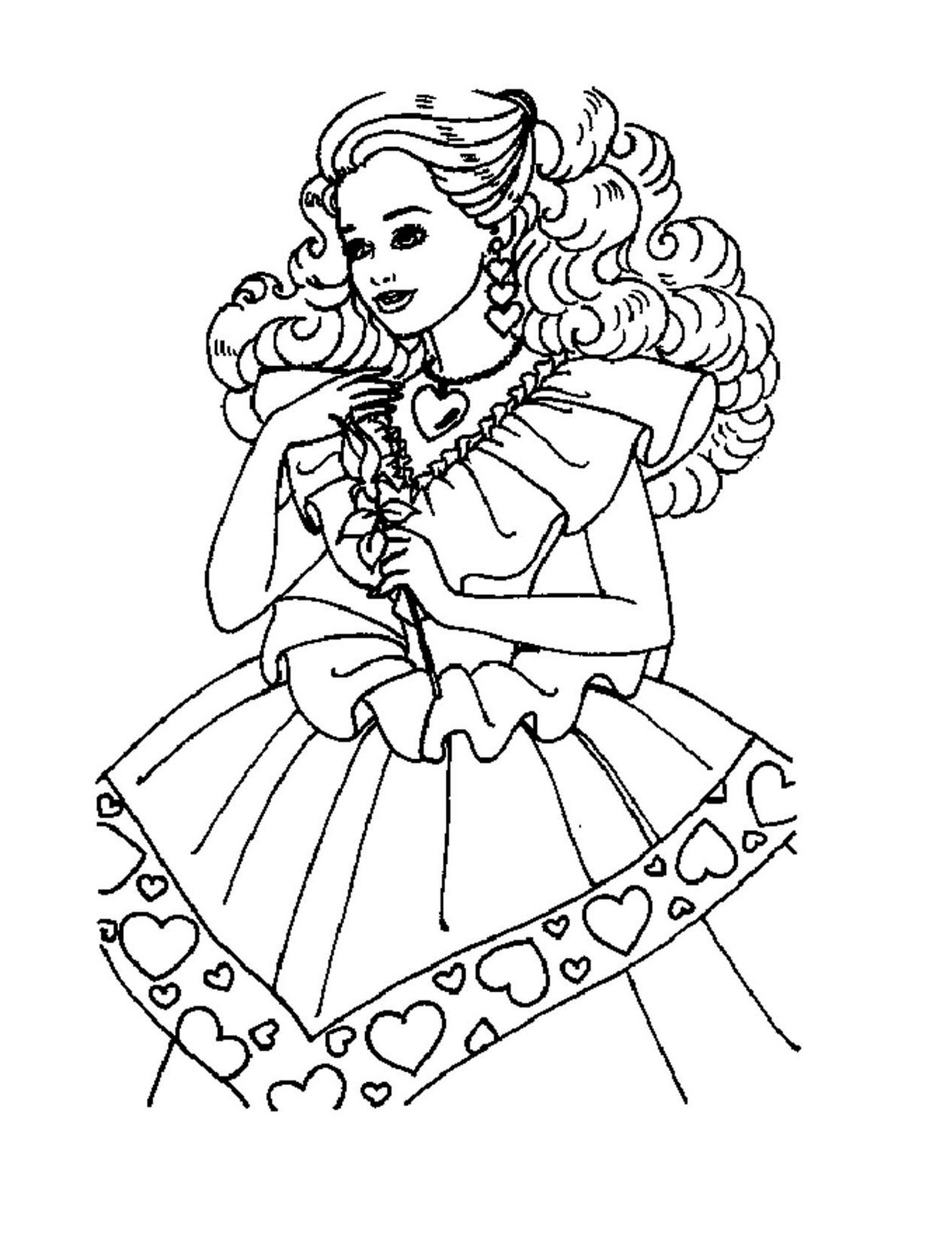 Página para colorir: Princesa (Personagens) #85464 - Páginas para Colorir Imprimíveis Gratuitamente