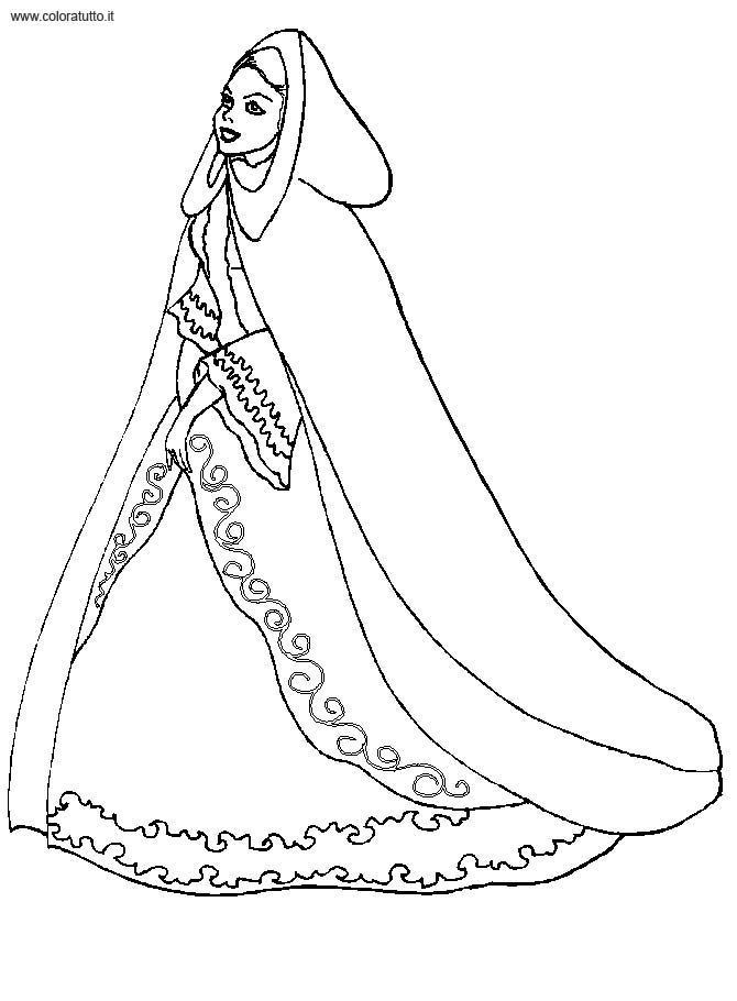 Página para colorir: Princesa (Personagens) #85533 - Páginas para Colorir Imprimíveis Gratuitamente