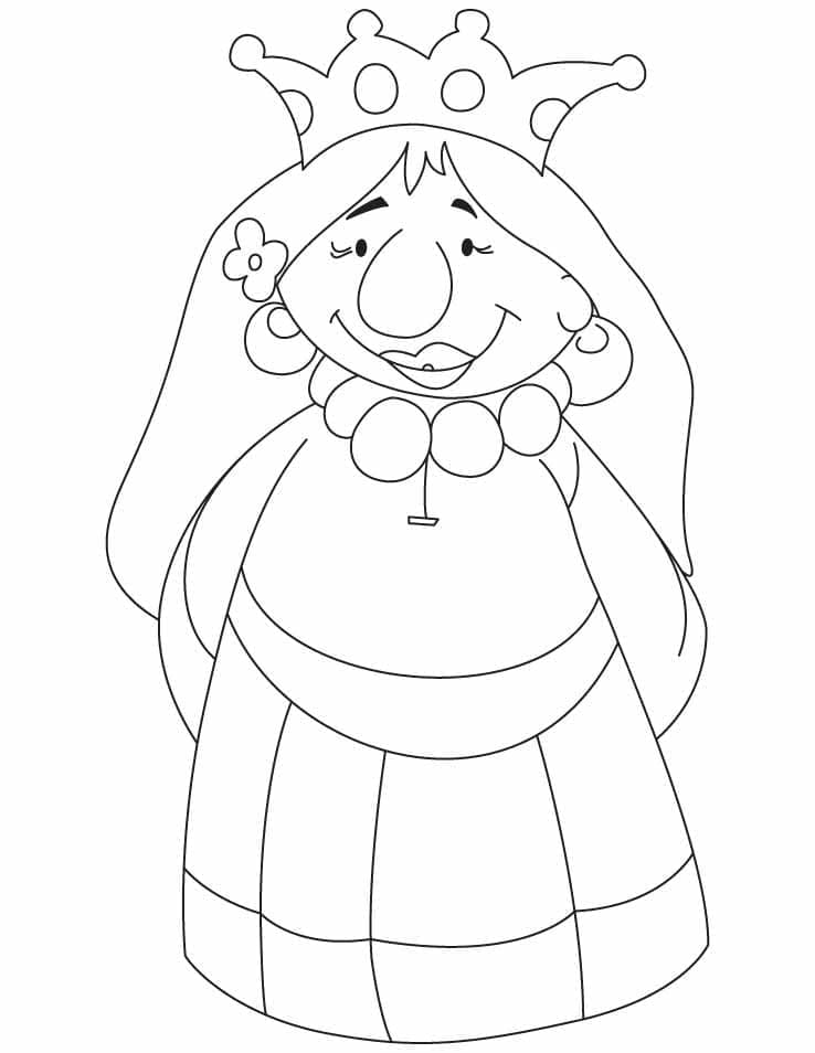 Desenho gratuito Rainha #203768 da colecao Personagens para imprimir