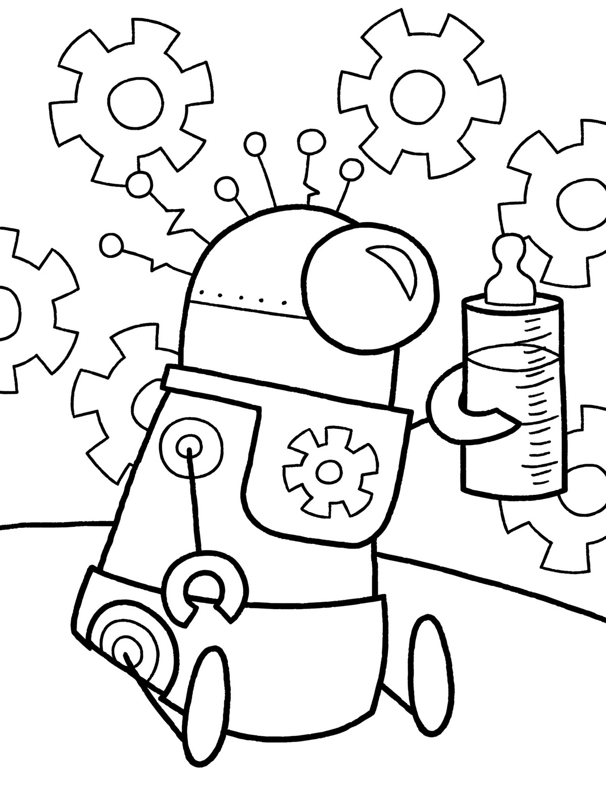 Página para colorir: Robô (Personagens) #106635 - Páginas para Colorir Imprimíveis Gratuitamente