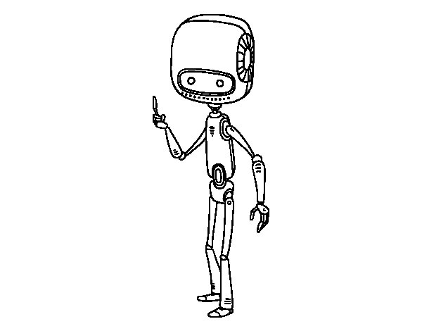 Página para colorir: Robô (Personagens) #106687 - Páginas para Colorir Imprimíveis Gratuitamente