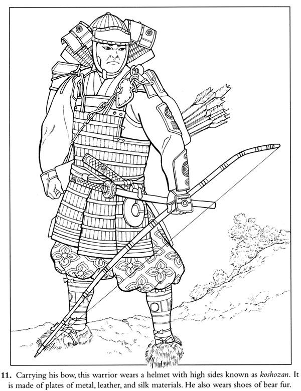Página para colorir: Samurai (Personagens) #107268 - Páginas para Colorir Imprimíveis Gratuitamente
