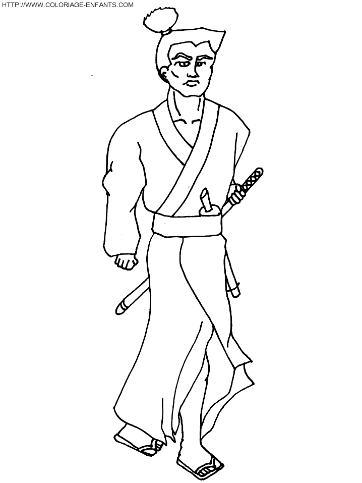 Página para colorir: Samurai (Personagens) #107274 - Páginas para Colorir Imprimíveis Gratuitamente