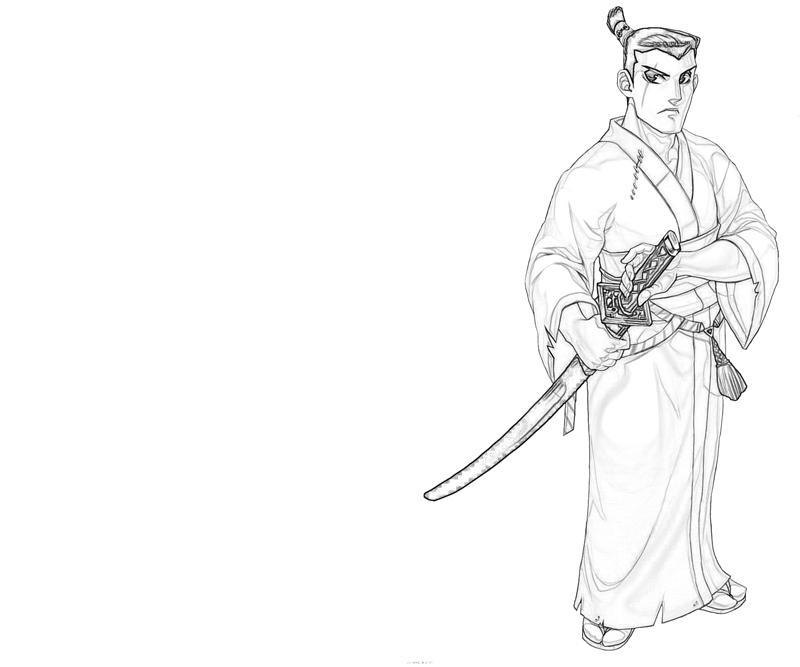 Página para colorir: Samurai (Personagens) #107298 - Páginas para Colorir Imprimíveis Gratuitamente
