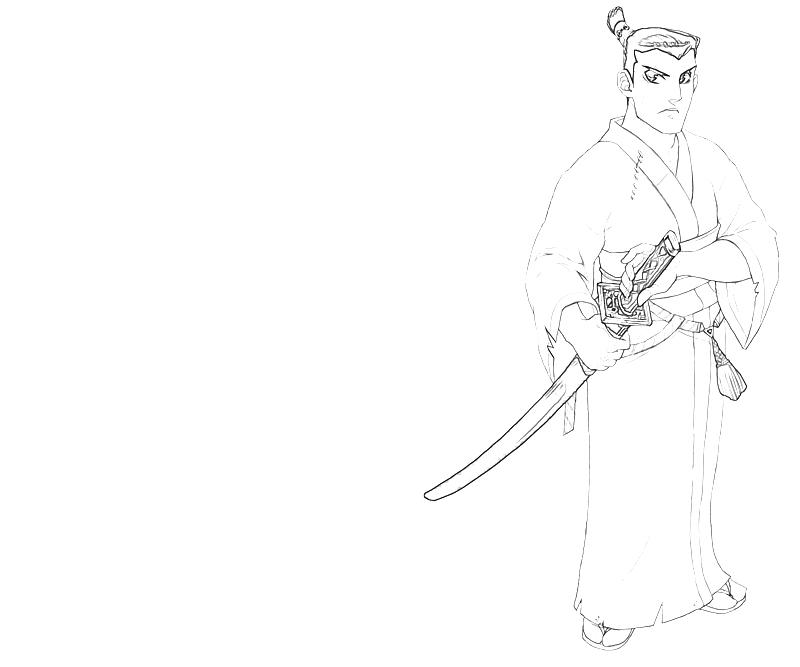 Página para colorir: Samurai (Personagens) #107383 - Páginas para Colorir Imprimíveis Gratuitamente