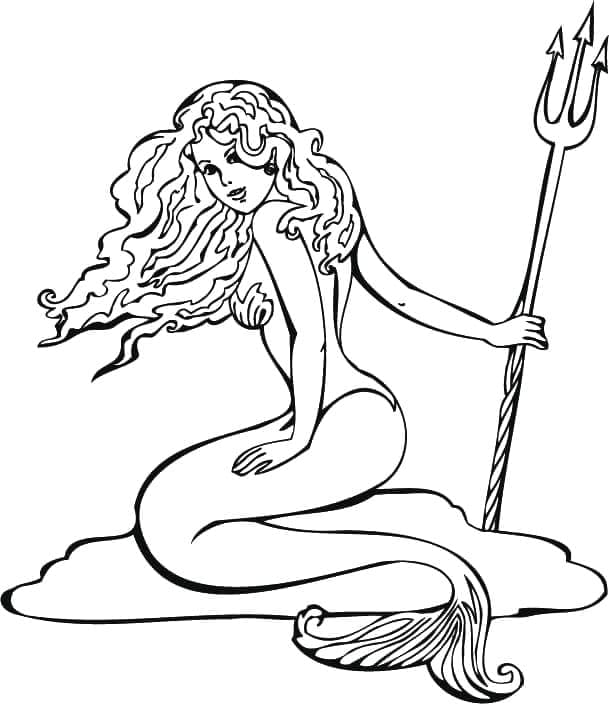Desenho gratuito Sereia #176686 da colecao Personagens para imprimir
