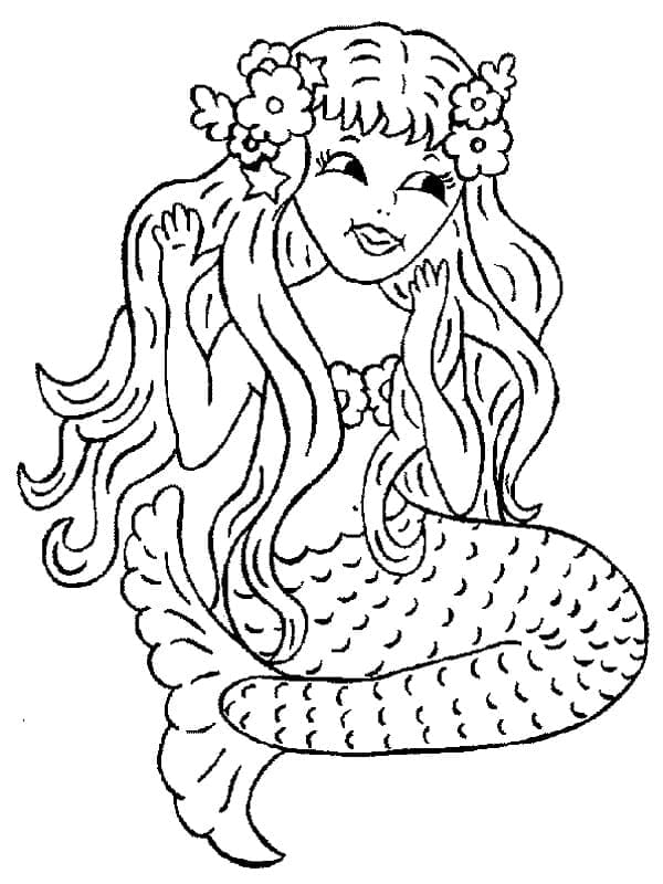 Desenho gratuito Sereia #176687 da colecao Personagens para imprimir