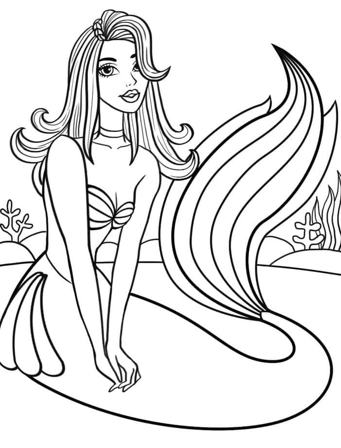 Desenho gratuito Sereia #176693 da colecao Personagens para imprimir