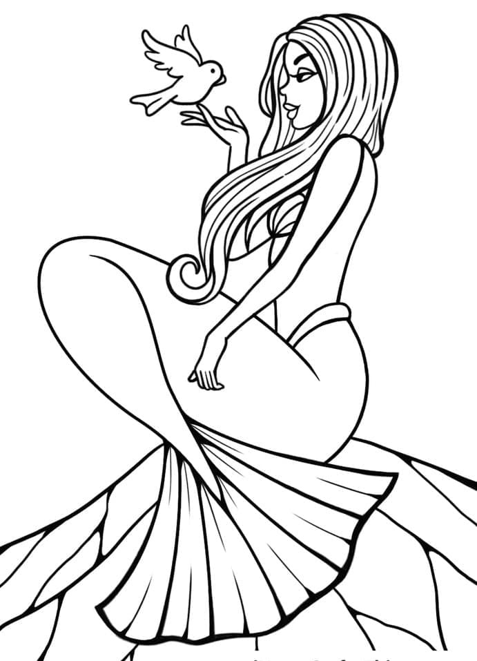 Desenho gratuito Sereia #176708 da colecao Personagens para imprimir