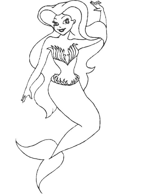 Desenho gratuito Sereia #176712 da colecao Personagens para imprimir