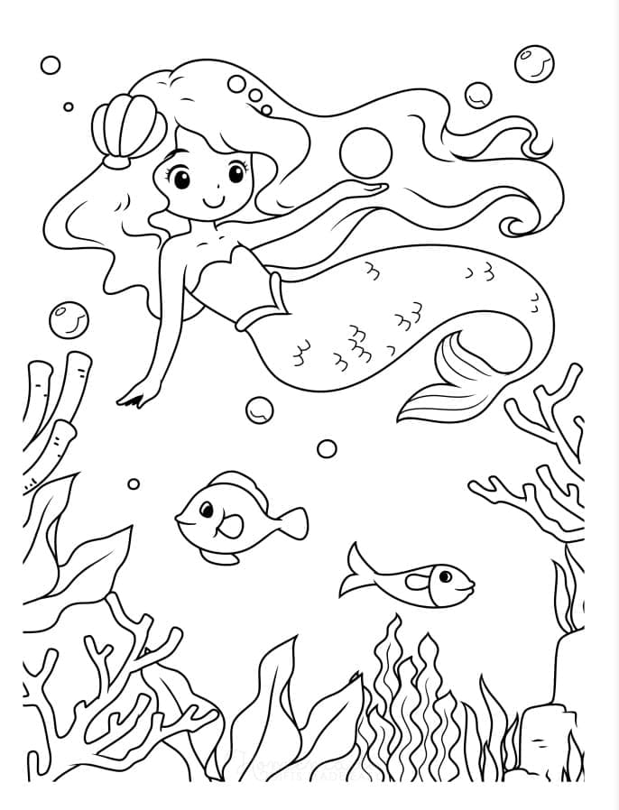 Desenho gratuito Sereia #176716 da colecao Personagens para imprimir