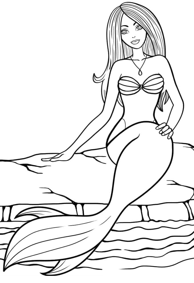 Desenho gratuito Sereia #176719 da colecao Personagens para imprimir