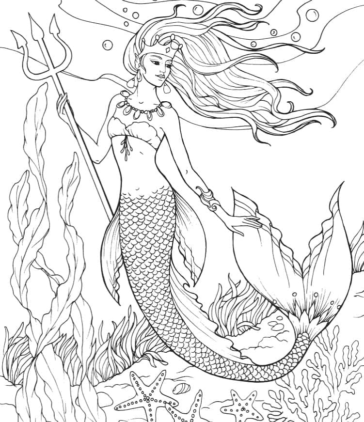 Desenho gratuito Sereia #215075 da colecao Personagens para imprimir