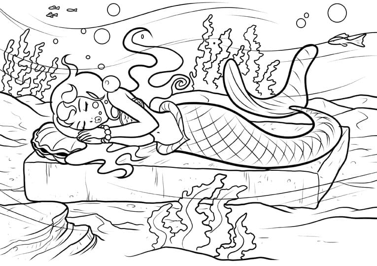 Desenho gratuito Sereia #215096 da colecao Personagens para imprimir