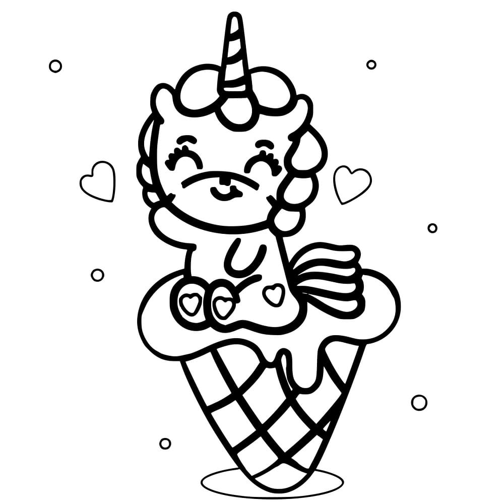 Desenho gratuito Unicórnio Kawaii #209305 da colecao Personagens para imprimir