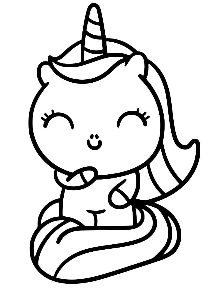 Desenho gratuito Unicórnio Kawaii #209310 da colecao Personagens para imprimir