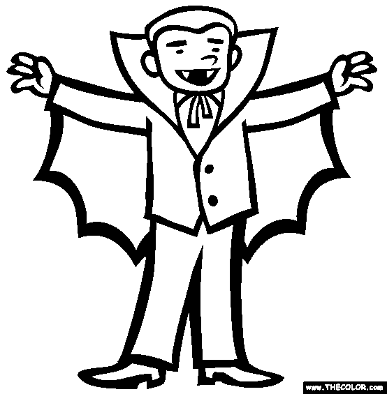 Desenho para colorir de vampiros · Creative Fabrica