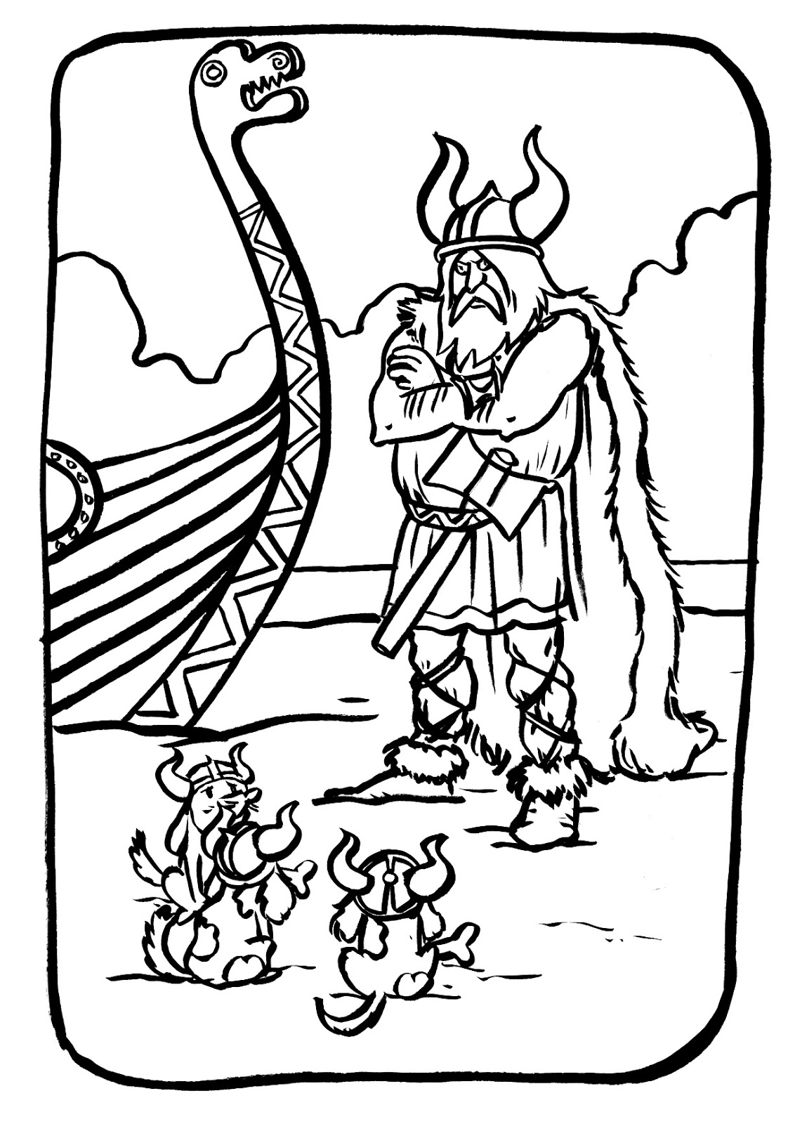 Página para colorir: viking (Personagens) #149354 - Páginas para Colorir Imprimíveis Gratuitamente
