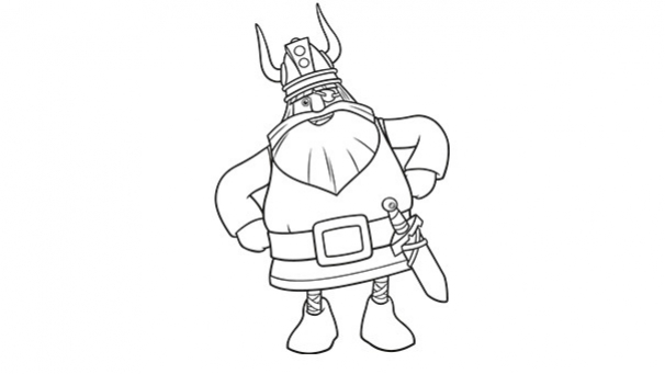 Página para colorir: viking (Personagens) #149465 - Páginas para Colorir Imprimíveis Gratuitamente