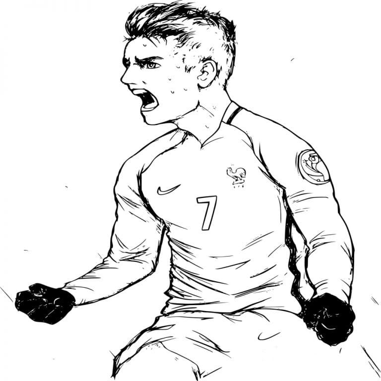 Desenho gratuito Antoine Griezmann #188421 da colecao Pessoas famosas para imprimir