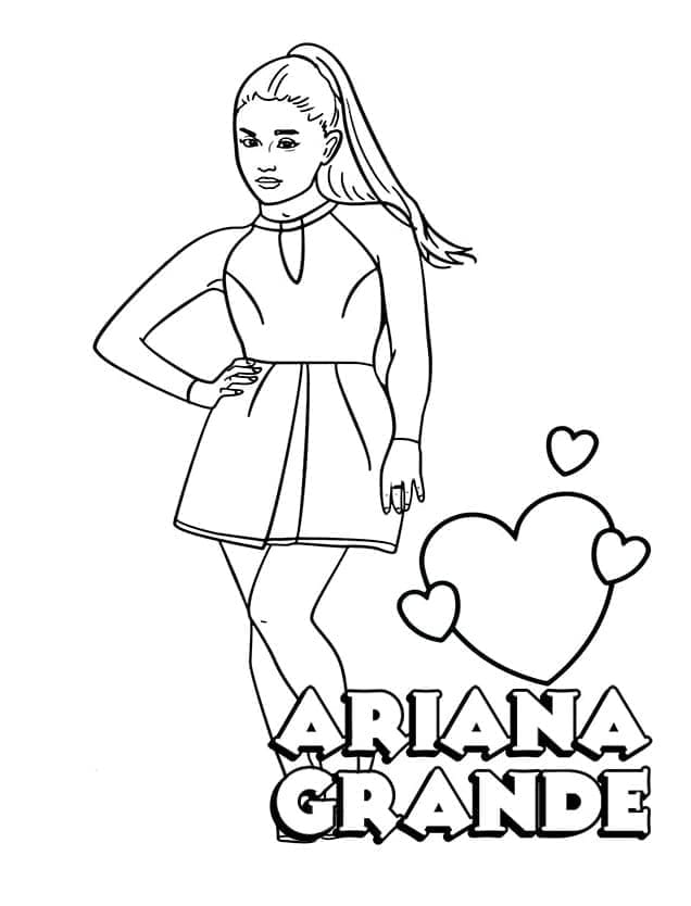Desenho gratuito Ariana Grande #214386 da colecao Pessoas famosas para imprimir