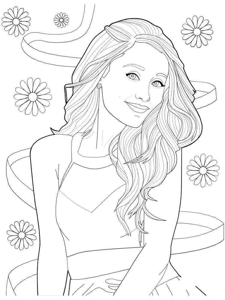 Desenho gratuito Ariana Grande #214390 da colecao Pessoas famosas para imprimir