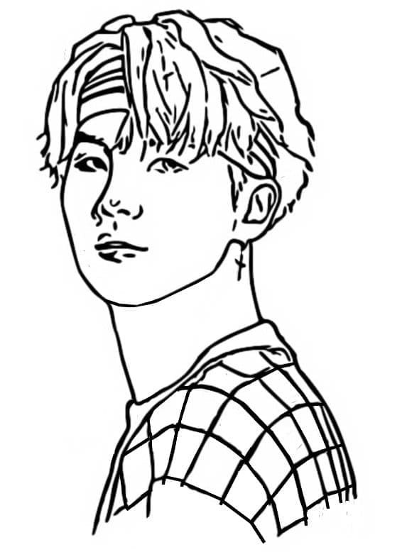 Desenho gratuito BTS #202343 da colecao Pessoas famosas para imprimir