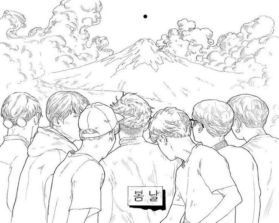 Desenho gratuito BTS #202376 da colecao Pessoas famosas para imprimir Desenho gratuito BTS #202376 da colecao Pessoas famosas para imprimir