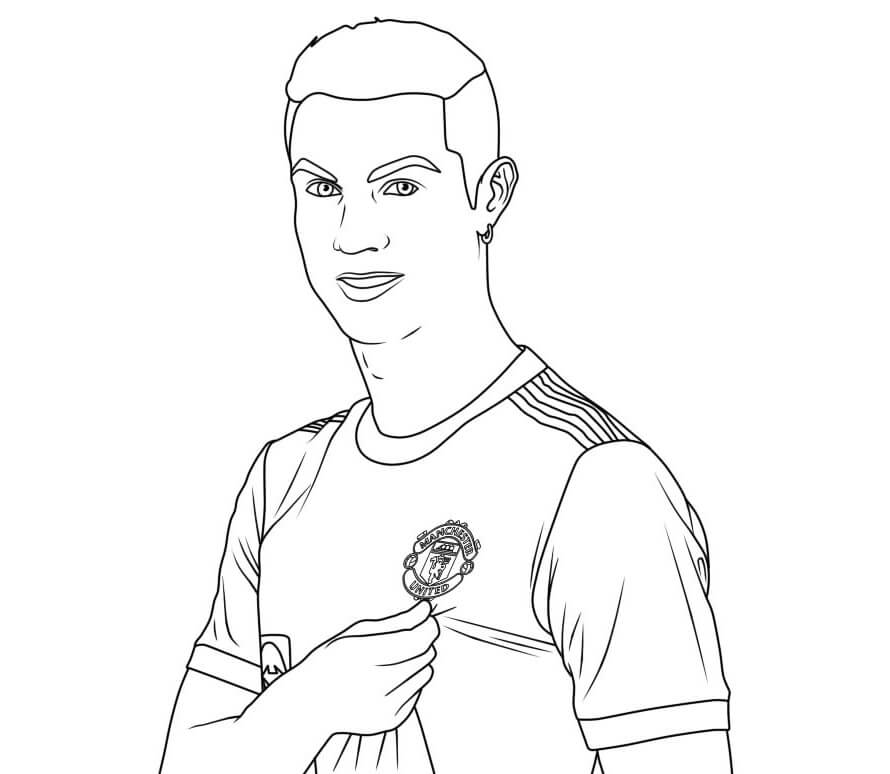 Desenho gratuito Cristiano Ronaldo #173861 da colecao Pessoas famosas para imprimir
