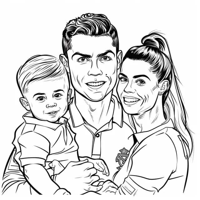 Desenho gratuito Cristiano Ronaldo #217374 da colecao Pessoas famosas para imprimir