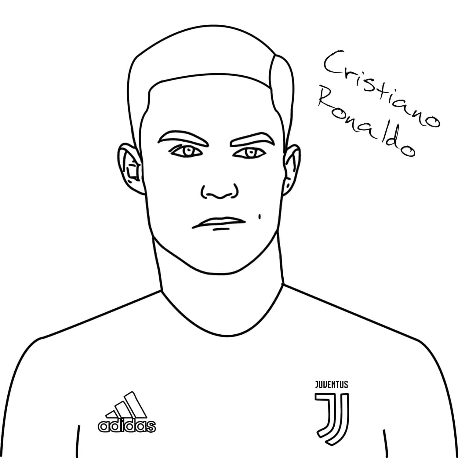 Desenho gratuito Cristiano Ronaldo #217377 da colecao Pessoas famosas para imprimir