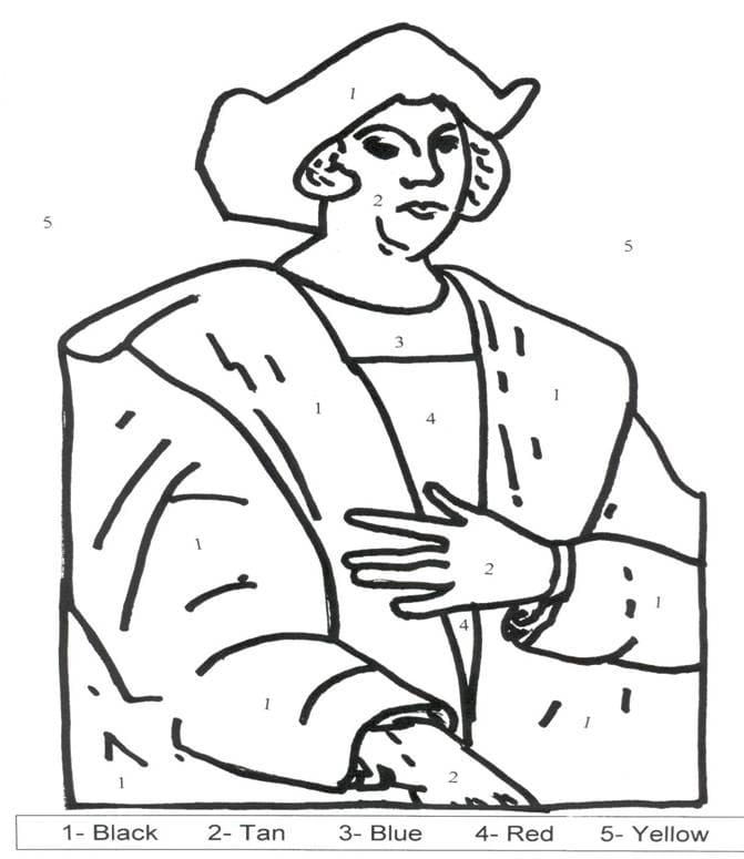 Desenho gratuito Cristóvão Colombo #173568 da colecao Pessoas famosas para imprimir