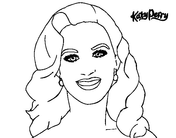 Desenho gratuito Katy Perry #123326 da colecao Pessoas famosas para imprimir