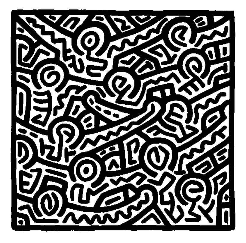 Desenho gratuito Keith Haring #180582 da colecao Pessoas famosas para imprimir