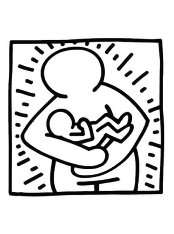 Desenho gratuito Keith Haring #180592 da colecao Pessoas famosas para imprimir