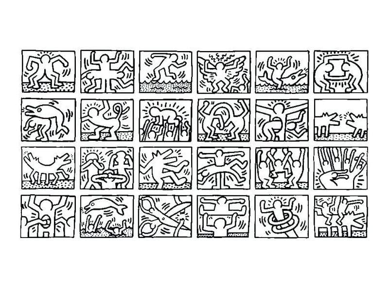 Desenho gratuito Keith Haring #180594 da colecao Pessoas famosas para imprimir