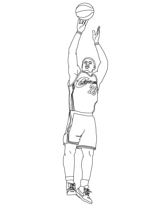 Desenho gratuito LeBron James #219393 da colecao Pessoas famosas para imprimir