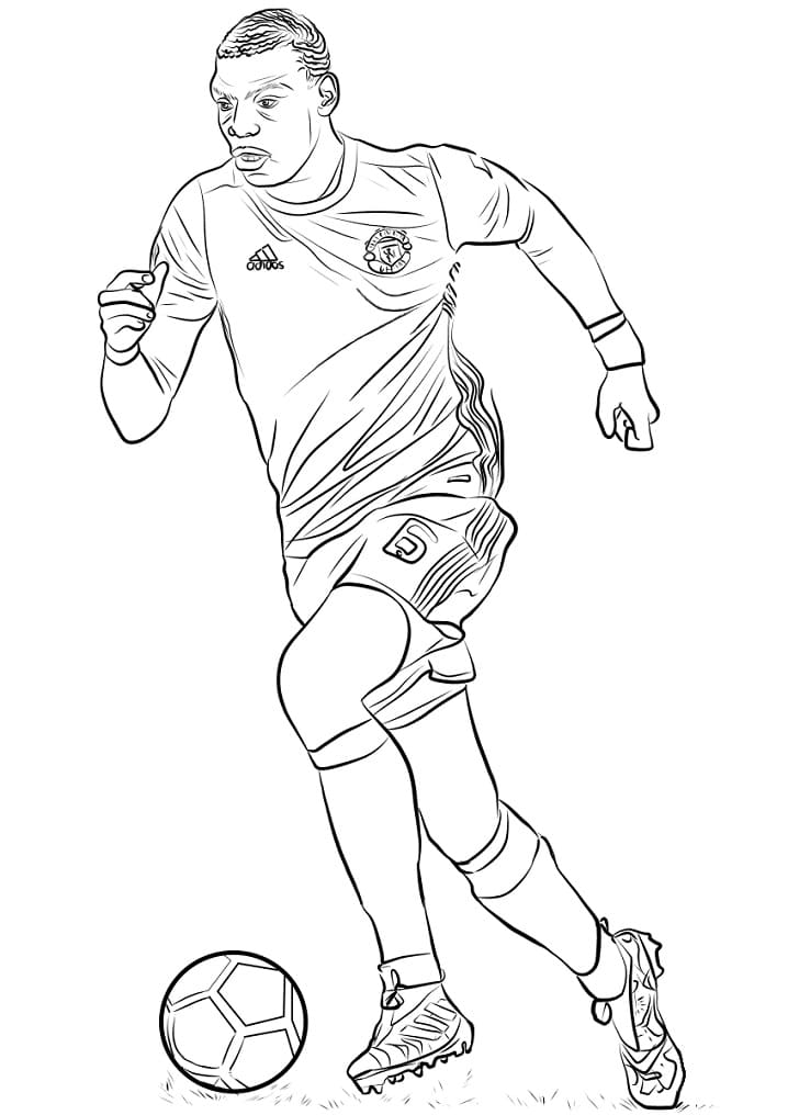 Desenho gratuito Paul Pogba #174708 da colecao Pessoas famosas para imprimir