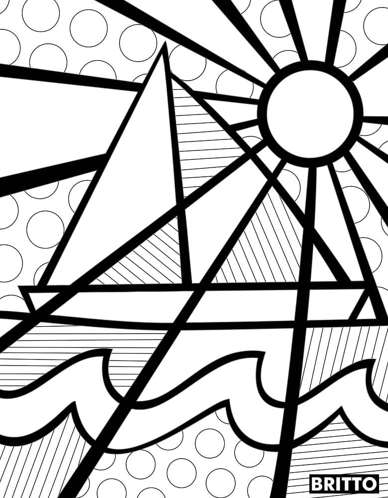 Desenho gratuito Romero Britto #196809 da colecao Pessoas famosas para imprimir Desenho gratuito Romero Britto #196809 da colecao Pessoas famosas para imprimir