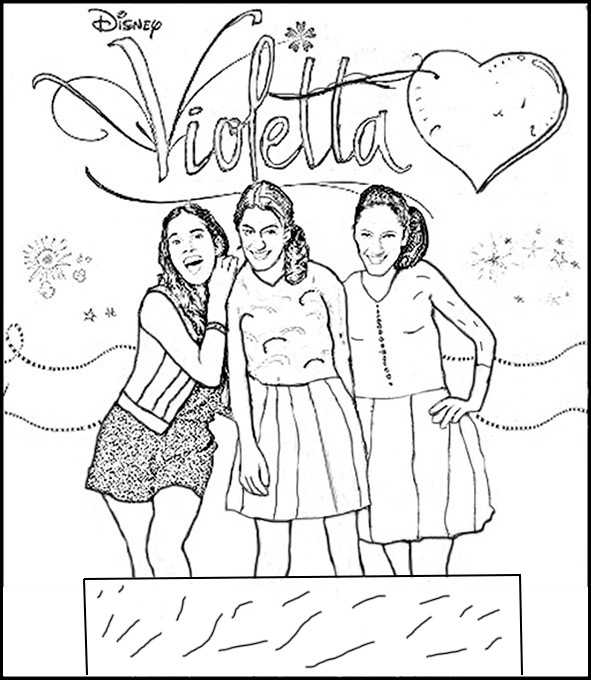 Página para colorir: Violetta (programas de televisão) #170461 - Páginas para Colorir Imprimíveis Gratuitamente
