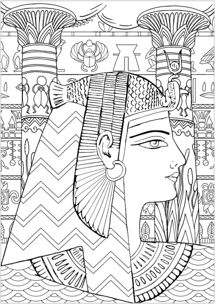 Desenho gratuito Cleópatra #189438 da colecao Religião e Mitologia para imprimir