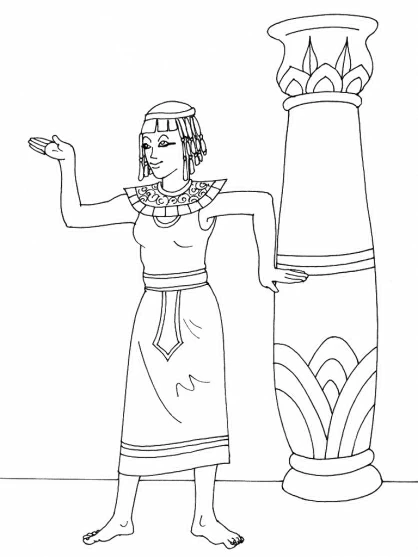 Desenho gratuito Cleópatra #90561 da colecao Religião e Mitologia para imprimir