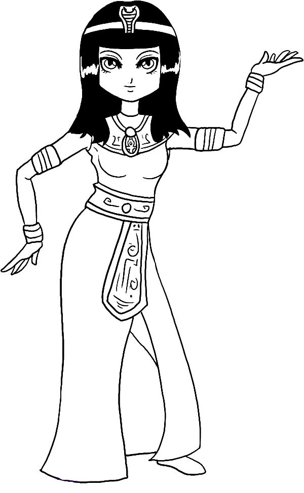 Desenho gratuito Cleópatra #90680 da colecao Religião e Mitologia para imprimir