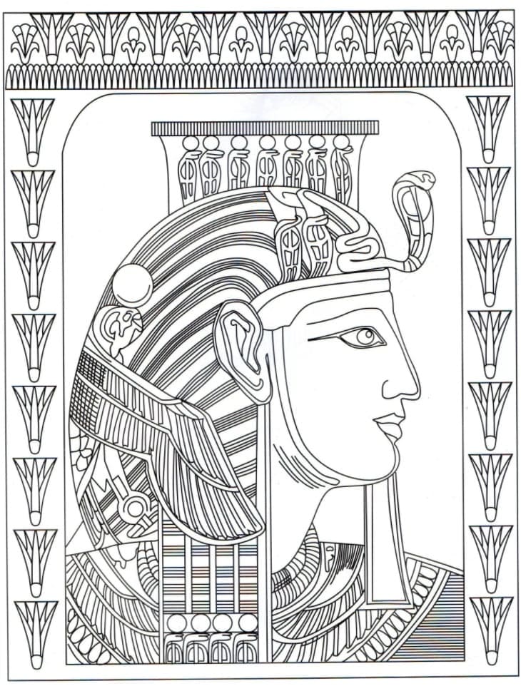 Desenho gratuito Faraó #192977 da colecao Religião e Mitologia para imprimir